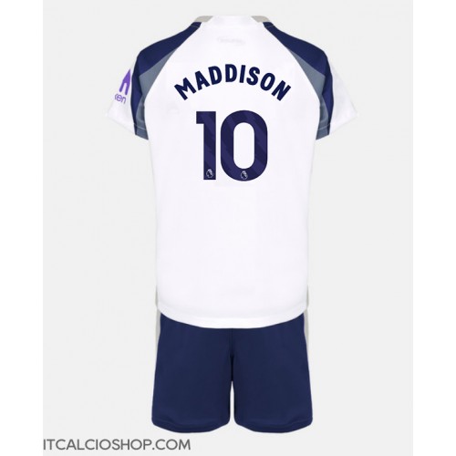 Tottenham Hotspur James Maddison #10 Prima Maglia Bambino 2025-26 Manica Corta (+ Pantaloni corti)